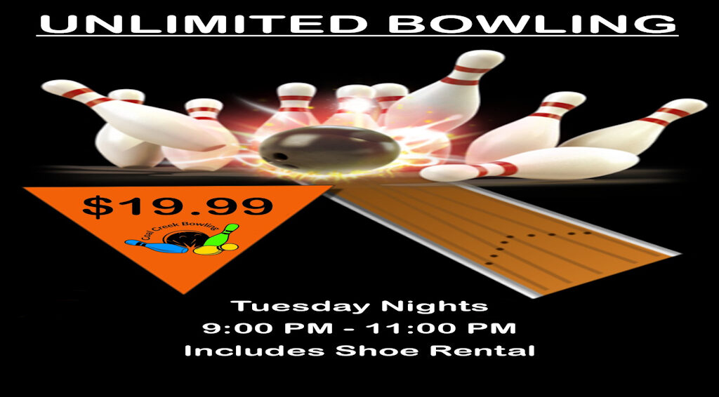 Unlimited Bowling Tuesday Late Night Facebook Banner